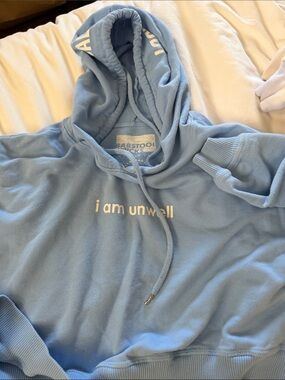 Barstool I Am Unwell Hoodie - Light Blue Women's Pullover